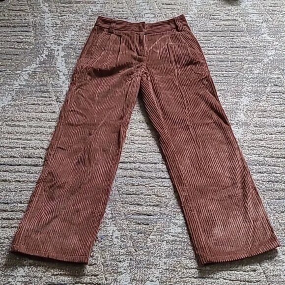 Artizia Sunday Best Brown Mid Rise Straight Leg Corduroys size 00 - Picture 3 of 9